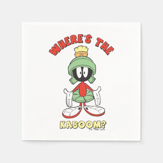 Serviette En Papier MARVIN LE MARTIAN™ Où est le Kaboom ? (Devant)