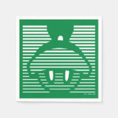 Serviette En Papier MARVIN L'Icône rayée MARTIAN™ (Devant)