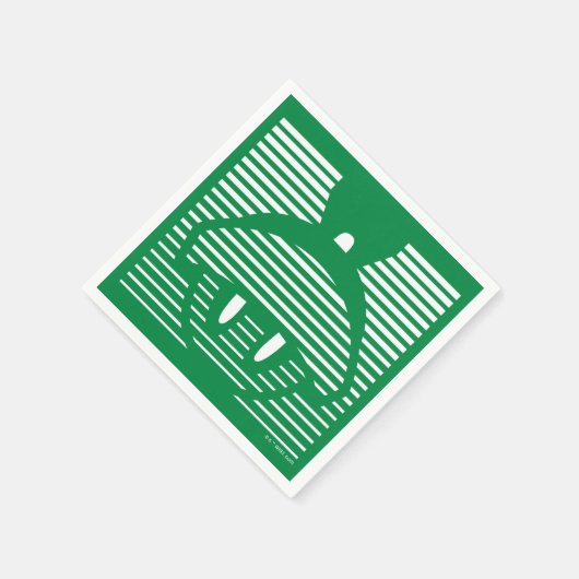 Serviette En Papier MARVIN L'Icône rayée MARTIAN™ (Coin)
