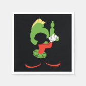 Serviette En Papier MARVIN MARTIAN™ Silhouette avec Raygun (Devant)