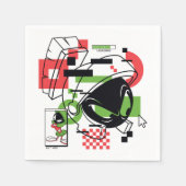 Serviette En Papier MARVIN THE MARTIAN™ Glitch (Devant)