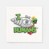 Serviette En Papier MARVIN THE MARTIAN™ I Laser Humains (Devant)