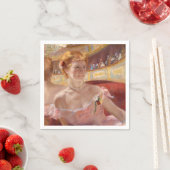 Serviette En Papier Mary Cassatt - Femme avec collier de perle dans un (En situation)