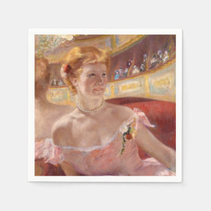 Serviette En Papier Mary Cassatt - Femme avec collier de perle dans un