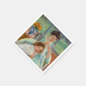 Serviette En Papier Mary Cassatt - Jeune mère coudre (Coin)