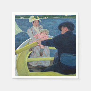 Serviette En Papier Mary Cassatt - La Partie en barque