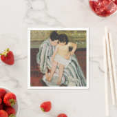 Serviette En Papier Mary Cassatt Peinture sur le bain de l'enfant (En situation)