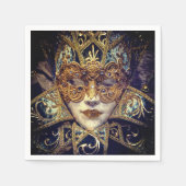 Serviette En Papier Mascarade masque victorien élégant gothique (Devant)