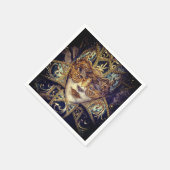 Serviette En Papier Mascarade masque victorien élégant gothique (Coin)