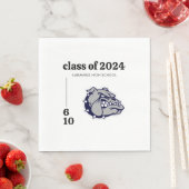 Serviette En Papier Mascotte de l'école Logo fête de graduation (En situation)