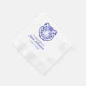 Serviette En Papier Mascotte du lycée Blue Tigher Motif Party Napkin (Coin)