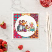 Serviette En Papier Masha et 3 ours (En situation)