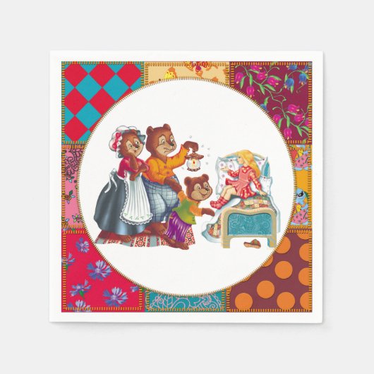 Serviette En Papier Masha et 3 ours (Devant)