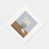 Serviette En Papier Mason Jar De Daisy Papier Serviettes (Coin)