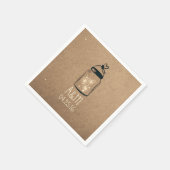 Serviette En Papier Mason Jar et les lucioles rustiques (Coin)
