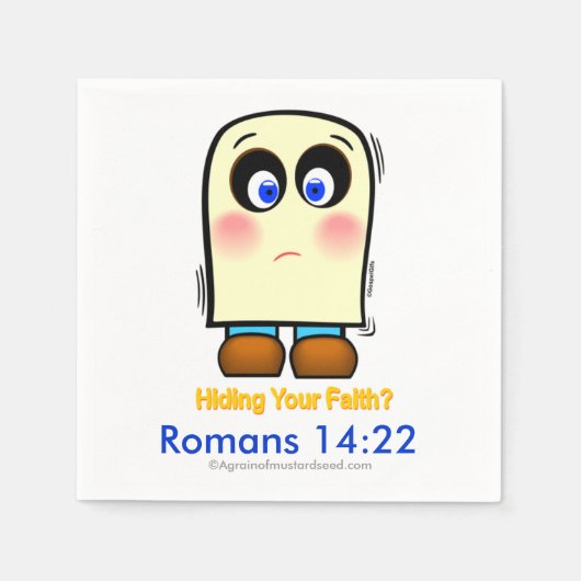 Serviette En Papier Masquage de la foi (Devant)