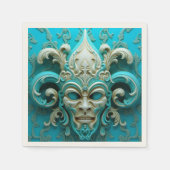 Serviette En Papier Masque Bleu (Devant)