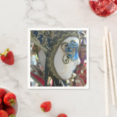 Serviette En Papier masque de Carnaval de Venise (En situation)