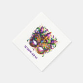 Serviette En Papier Masque de Mardi Gras  (Coin)