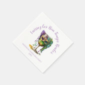 Serviette En Papier Masque de Mardi Gras blanc (Coin)
