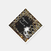 Serviette En Papier Masque or et argent Masquerade Masque fête d'anniv (Coin)
