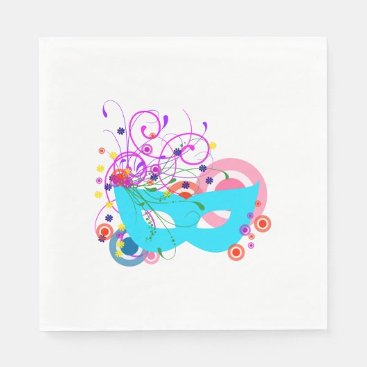 Serviette En Papier Masque Purim (Devant)