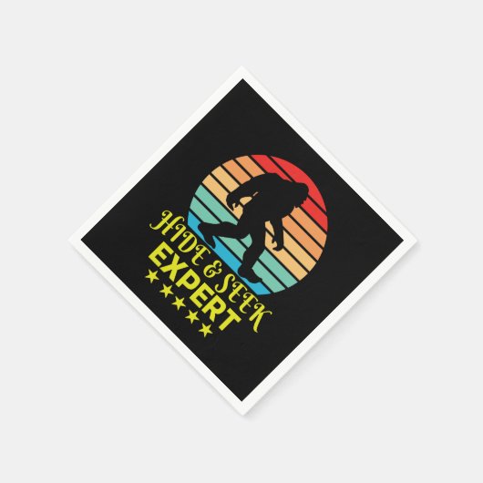 Serviette En Papier Masquer Et Chercher Expert Bigfoot Drôle (Coin)