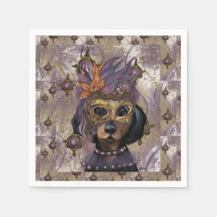 SERVIETTE EN PAPIER MASQUERADE DOXIE ART