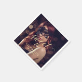 Serviette En Papier Masquerade Photo Sweet 16 Anniversaire (Coin)