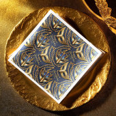 Serviette En Papier Masquerade Sweet 16 perles Masques Blue ID1032