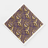 Serviette En Papier Masquerade Sweet 16 perles Masques Purple ID1032 (Coin)