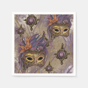 SERVIETTE EN PAPIER MASQUERADE VENISE  ART     