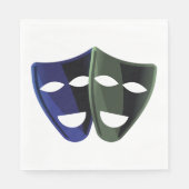 Serviette En Papier Masques théâtraux (Devant)