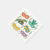 Serviette En Papier Masques Volants (Coin)