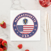 Serviette En Papier Massachusetts (En situation)