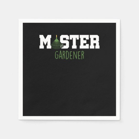 Serviette En Papier Master Gardener Jardinage Fleurs Plantes Cadeau (Devant)