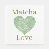 Serviette en papier matcha (Devant)