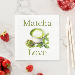Serviette en papier Matcha