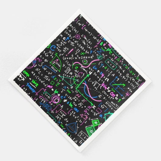 Serviette En Papier Math cycle linéaire mathématique éducation cercle (Coin)