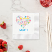 Serviette En Papier Math du cœur (En situation)