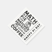 Serviette En Papier Math est morceau de tarte Noir et blanc Joyeux Jou (Coin)
