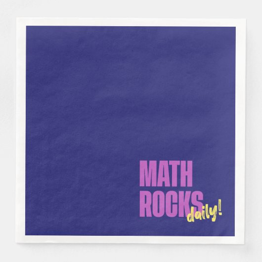 Serviette En Papier Math Rocks Daily (Devant)