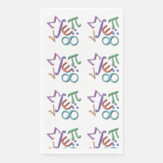 Serviette En Papier mathématicien (Devant)