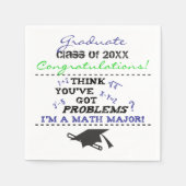 Serviette En Papier Mathématiques amusantes Graduation majeure Papier  (Devant)