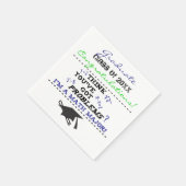 Serviette En Papier Mathématiques amusantes Graduation majeure Papier  (Coin)