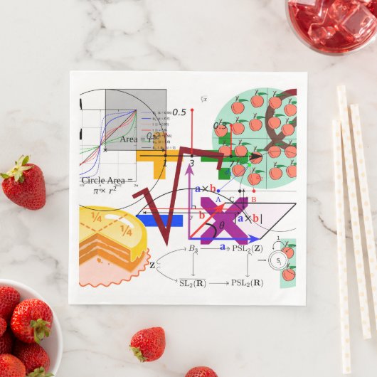 Serviette En Papier mathématiques formule école de physique (En situation)