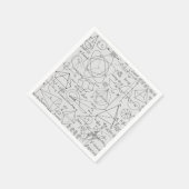 Serviette En Papier Mathématiques Géométrie Formule Euclide Équation (Coin)