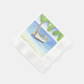 Serviette En Papier Matin à Bali Aquarelle (Coin)