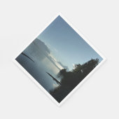 Serviette En Papier Matin au lac McDonald dans le parc national des Gl (Coin)