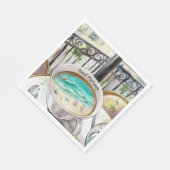 Serviette En Papier Matin en Coupe (Coin)